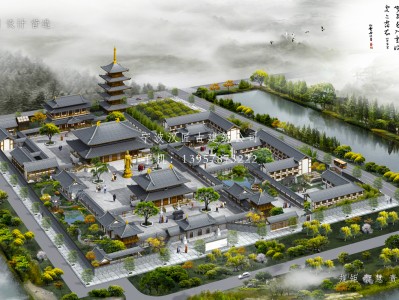永嘉寺庙建筑总体规划方案